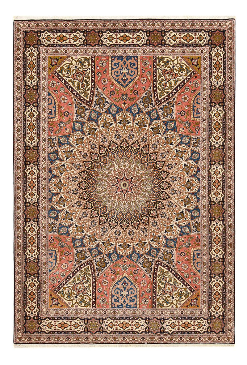 Alfombra Persa - Tabriz - Real - 250 x 170 cm - beige oscuro