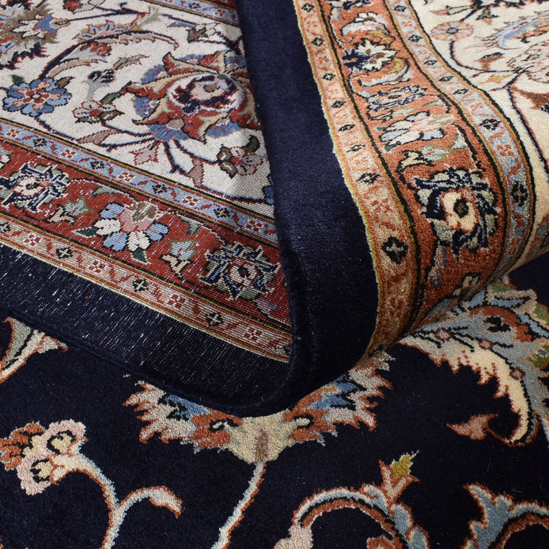 Alfombra persa - Clásica - Real - 403 x 298 cm - azul oscuro
