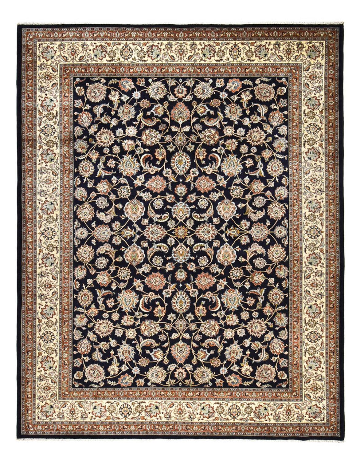 Alfombra persa - Clásica - Real - 392 x 302 cm - azul oscuro