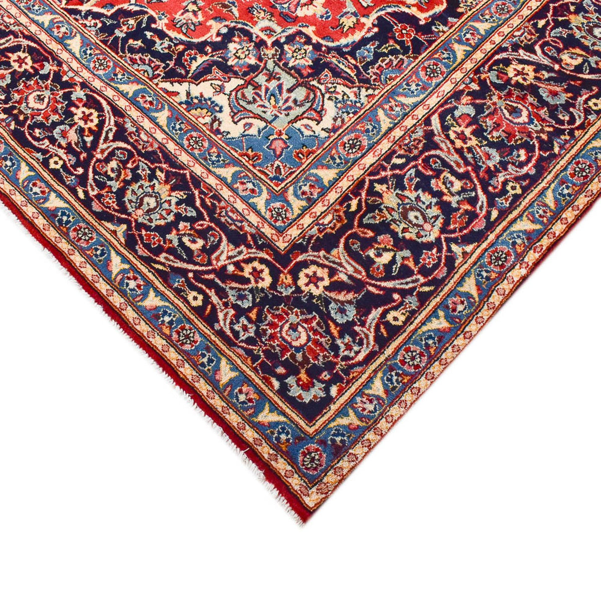 Alfombra persa - Keshan - 344 x 250 cm - rojo