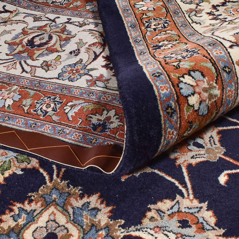 Alfombra persa - Clásica - Real - 398 x 298 cm - azul oscuro