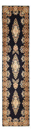 Alfombra de pasillo Alfombra persa - Real - 415 x 96 cm - azul oscuro