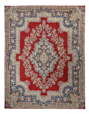 Alfombra persa - Real - 411 x 320 cm - rojo