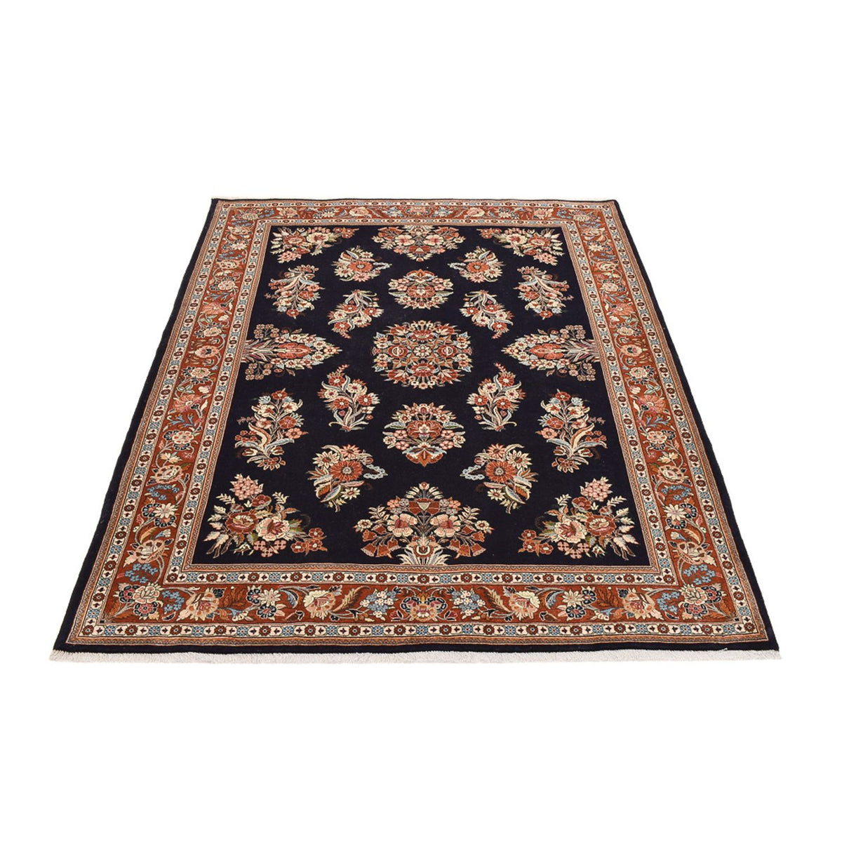 Alfombra persa - Clásica - 228 x 180 cm - azul oscuro