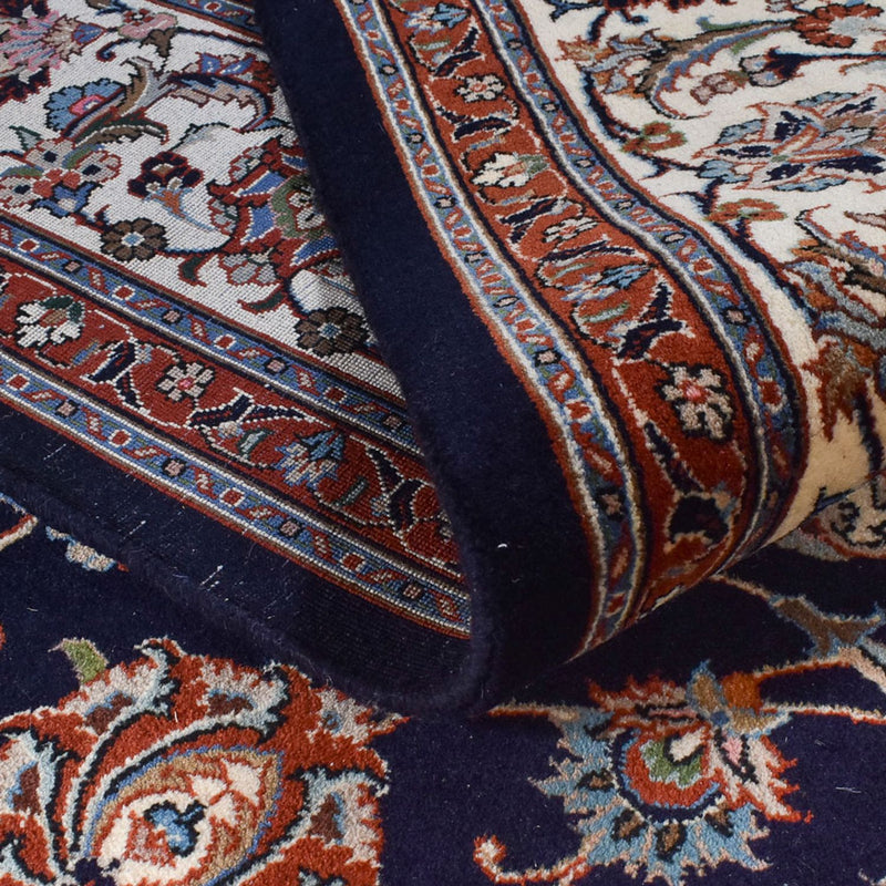 Alfombra persa - Clásica - Real - 342 x 250 cm - azul oscuro