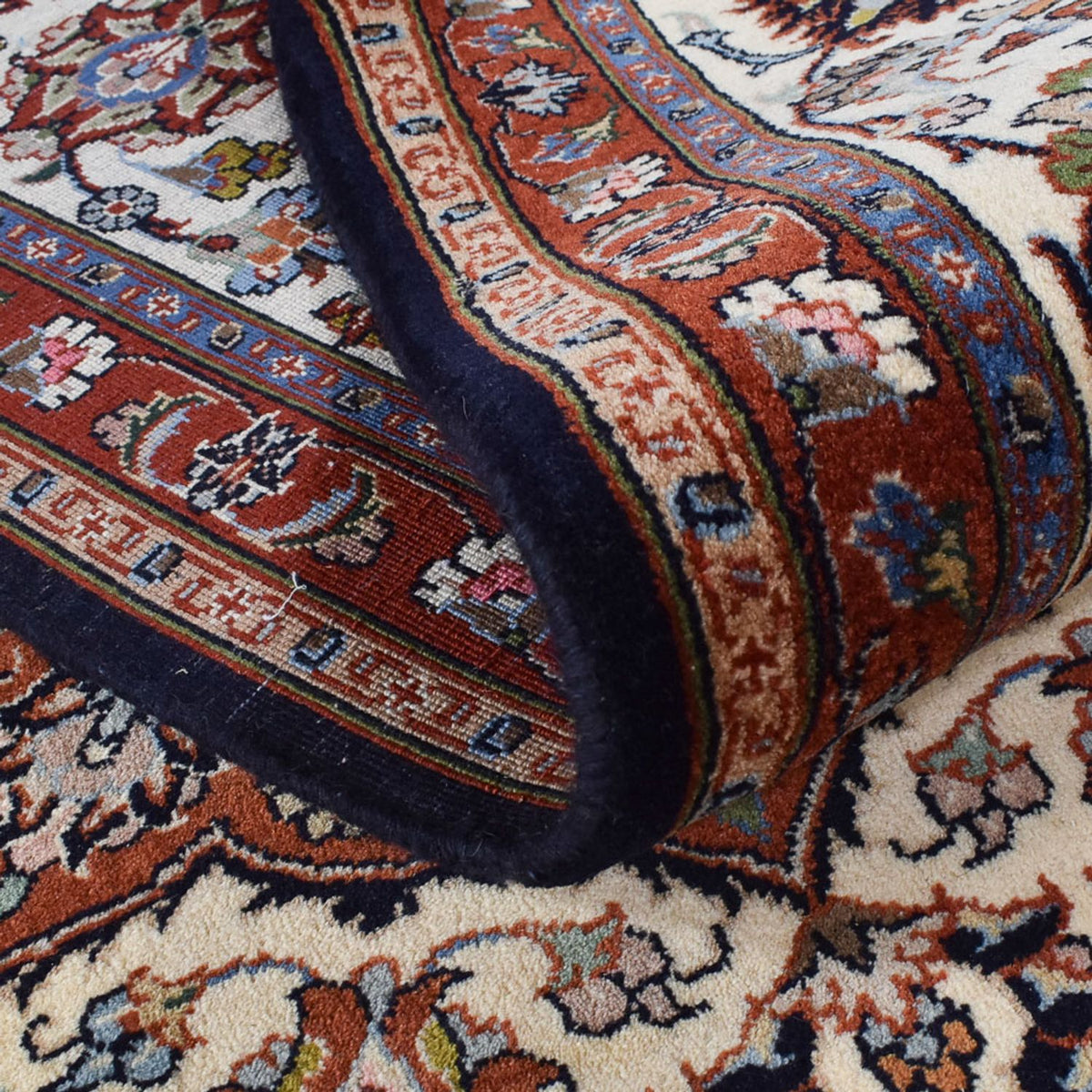 Alfombra persa - Clásica - Real - 345 x 244 cm - azul oscuro