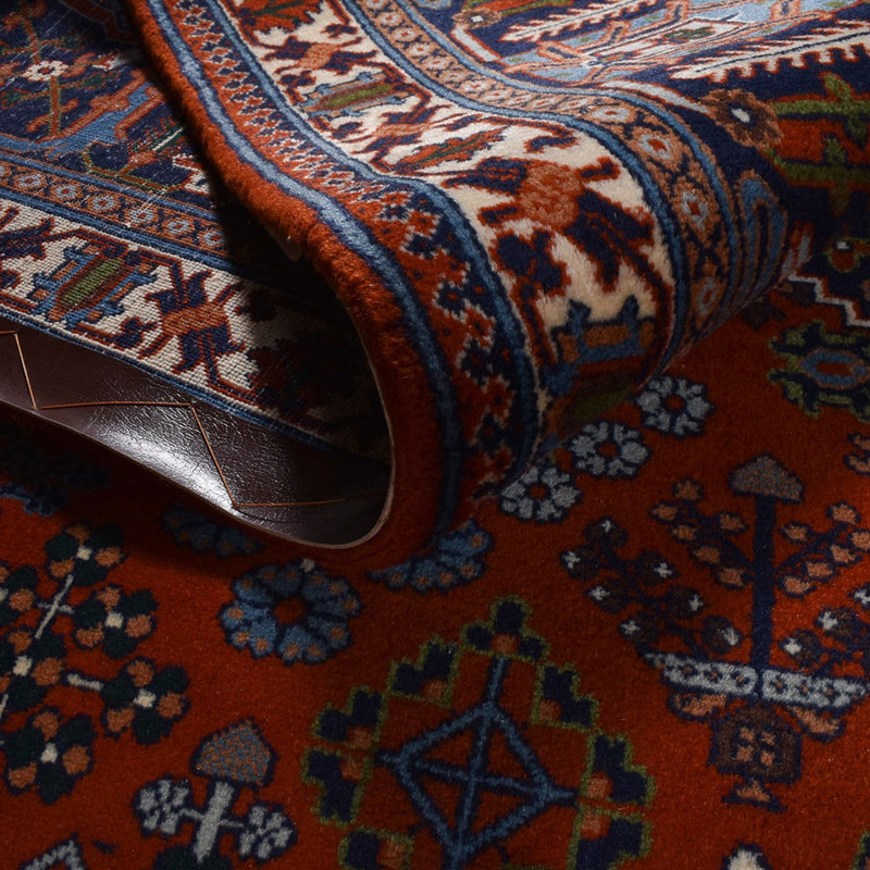 Alfombra persa - Bidjar - 298 x 217 cm - rojo oscuro