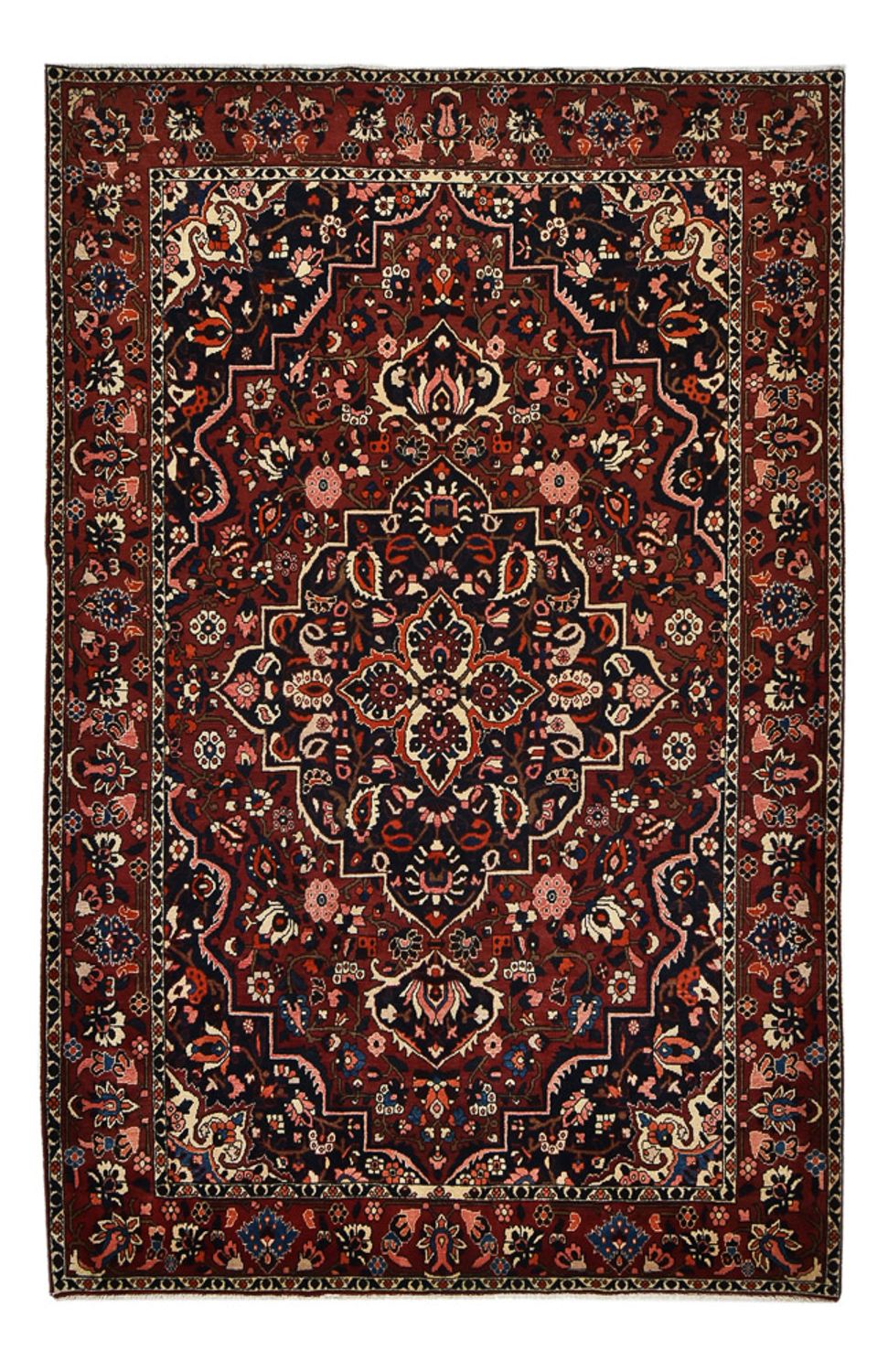 Alfombra persa - Nómada - 320 x 207 cm - rojo vino