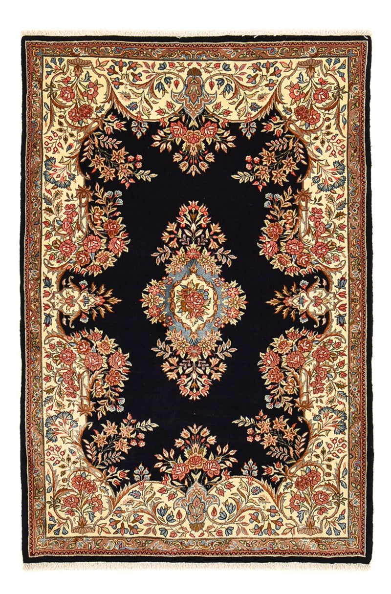 Alfombra persa - Real - 181 x 122 cm - azul oscuro