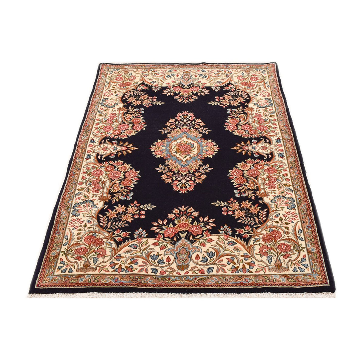 Alfombra persa - Real - 181 x 122 cm - azul oscuro
