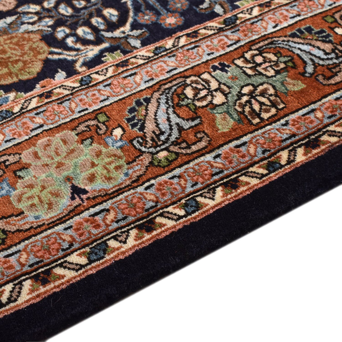 Alfombra persa - Clásica - 202 x 138 cm - azul oscuro