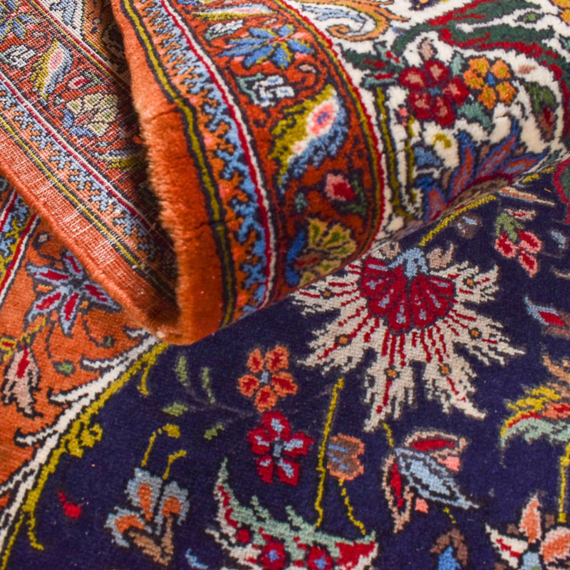 Alfombra persa - Nómada - 293 x 206 cm - azul oscuro