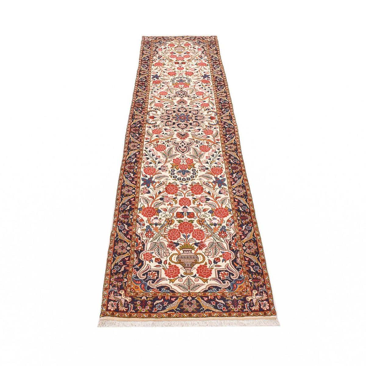 Alfombra de pasillo Alfombra persa - Bidjar - 327 x 76 cm - beige