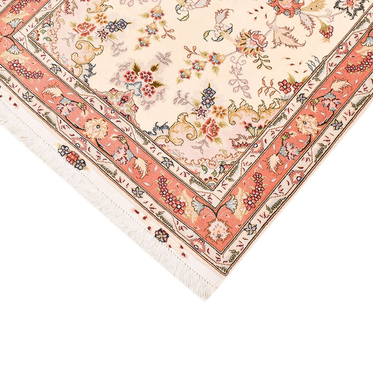 Alfombra de pasillo Alfombra Persa - Tabriz - Real - 197 x 80 cm - beige