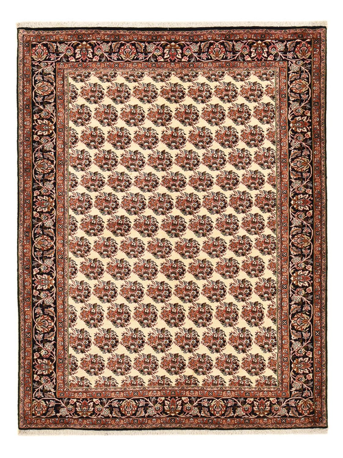 Alfombra persa - Bidjar - 203 x 149 cm - beige oscuro