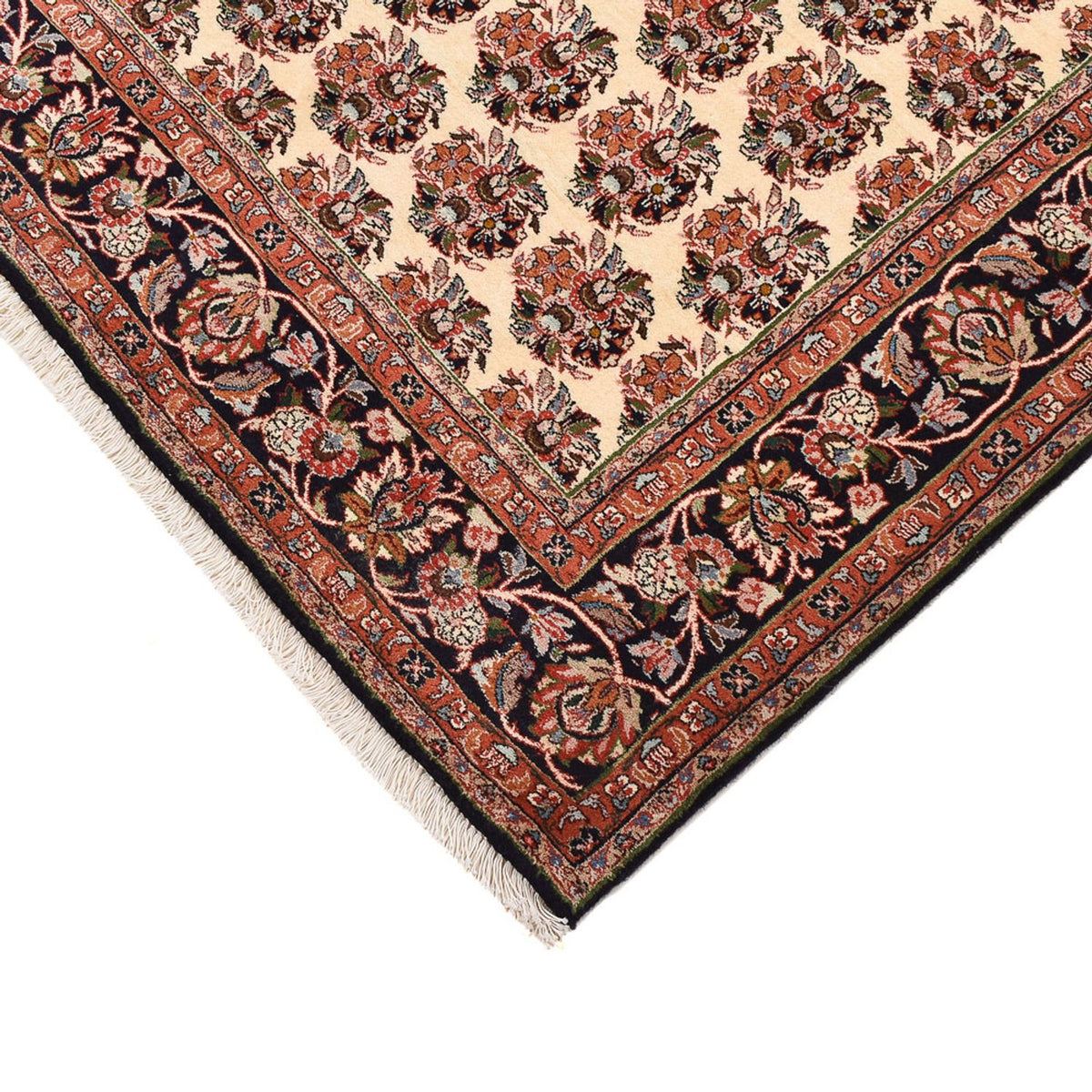Alfombra persa - Bidjar - 203 x 149 cm - beige oscuro