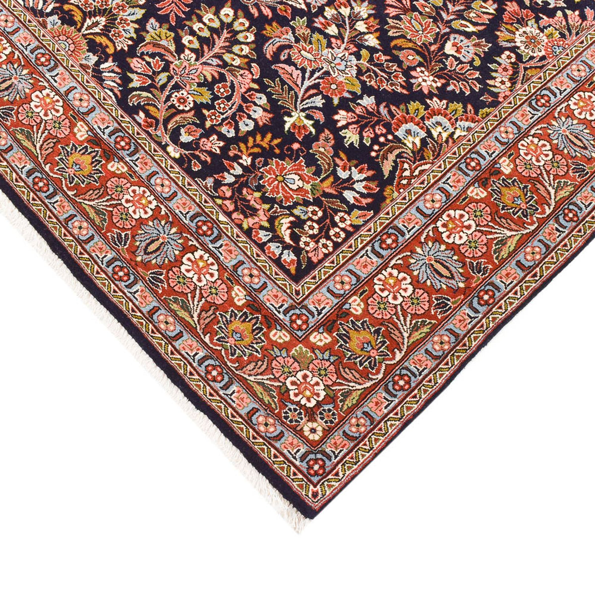 Alfombra persa - Bidjar - 230 x 173 cm - azul oscuro