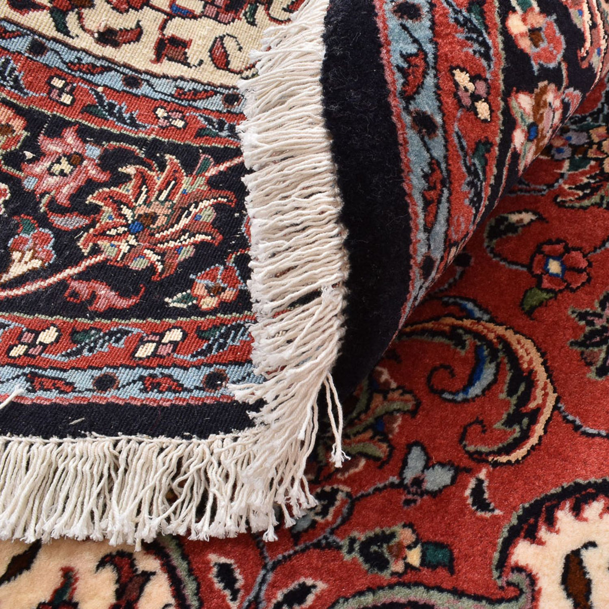 Alfombra persa - Bidjar redondo  - 150 x 150 cm - rojo