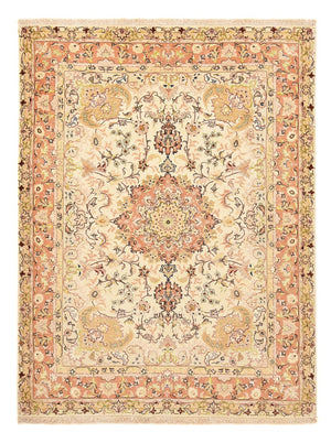 Alfombra Persa - Tabriz - Real - 210 x 153 cm - beige claro
