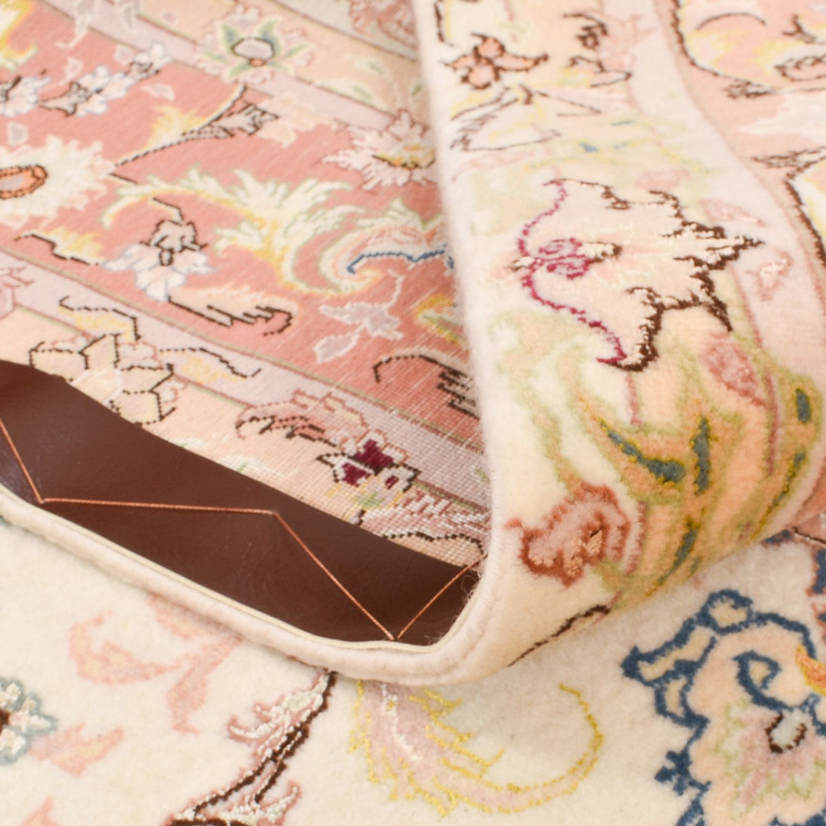 Alfombra Persa - Tabriz - Real - 210 x 153 cm - beige claro