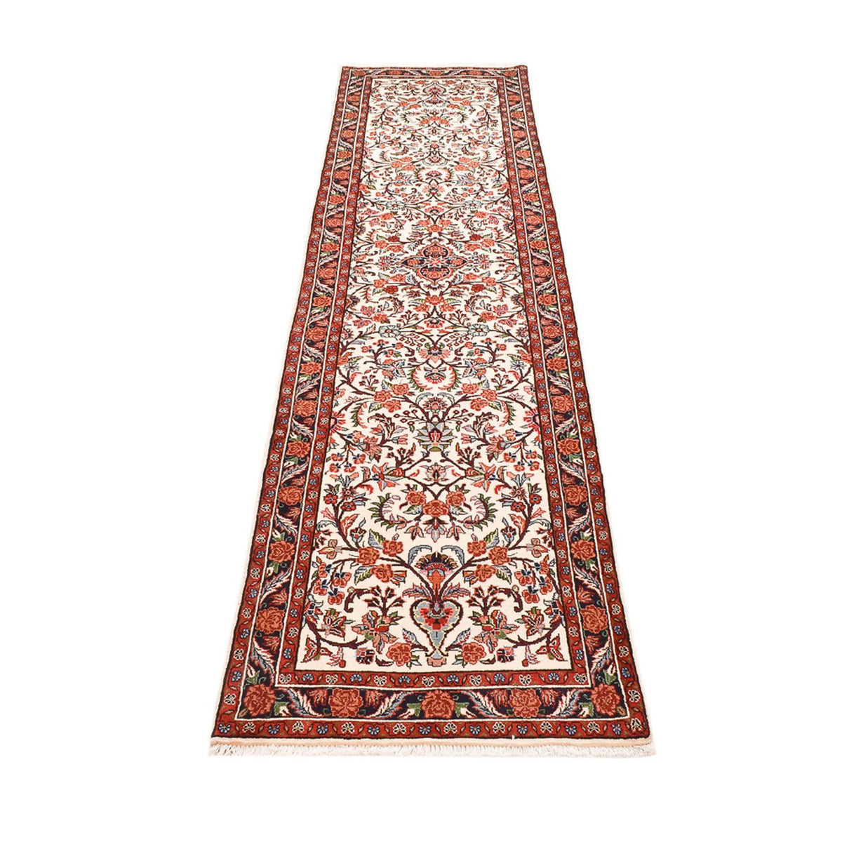Alfombra de pasillo Alfombra persa - Bidjar - 316 x 76 cm - beige