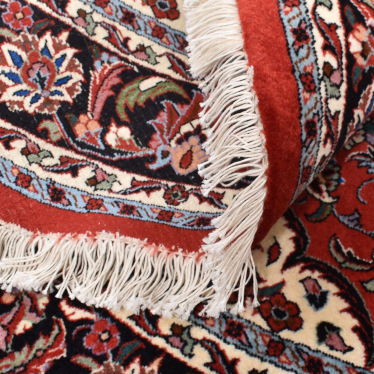 Alfombra persa - Bidjar redondo - 145 x 145 cm - rojo