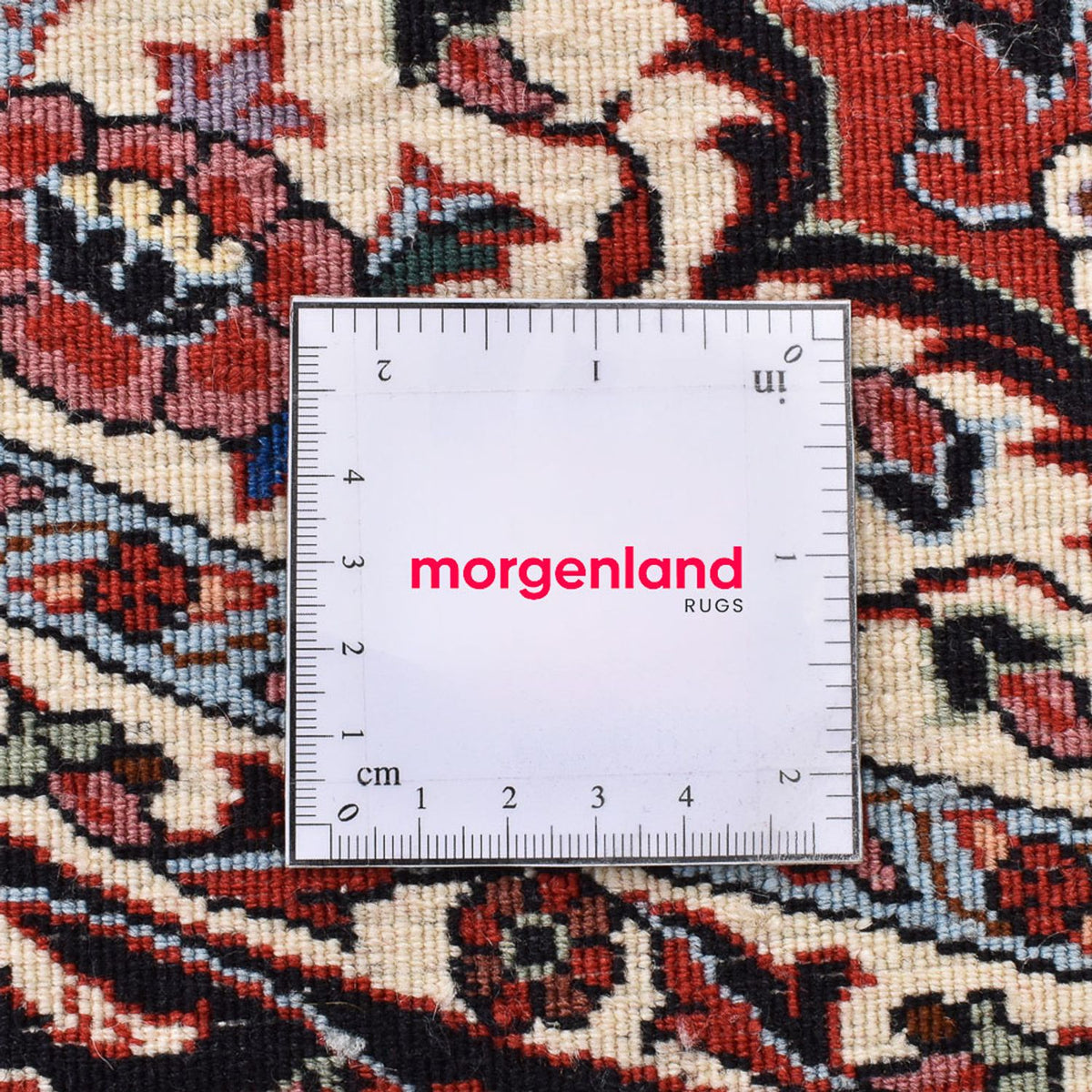 Alfombra persa - Bidjar redondo - 145 x 145 cm - rojo