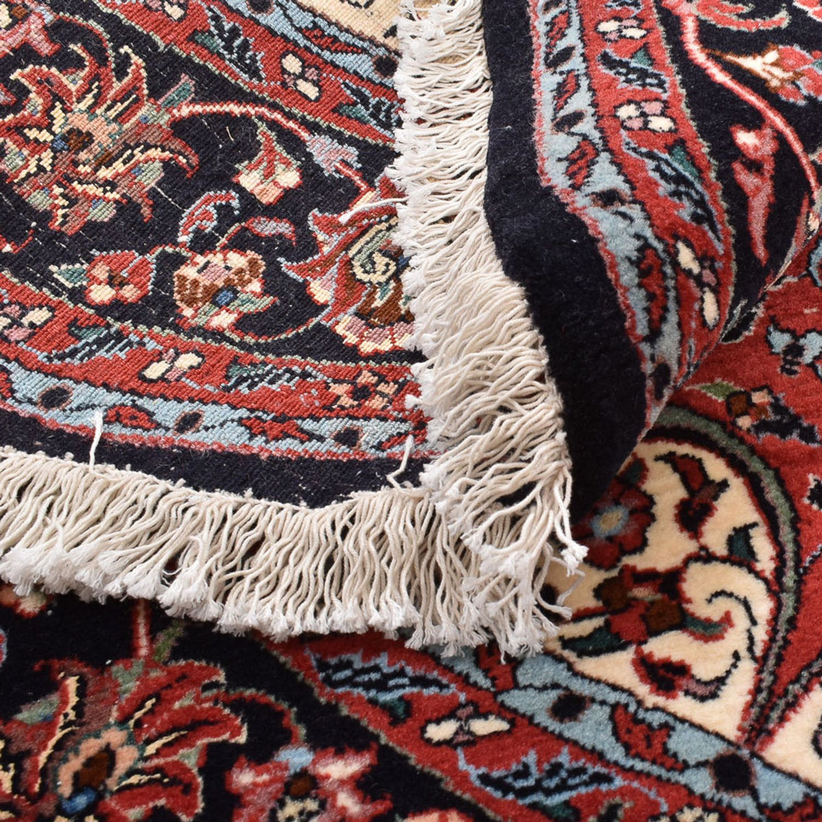 Alfombra persa - Bidjar redondo  - 154 x 154 cm - rojo