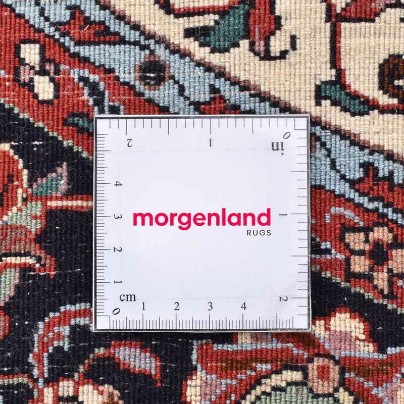 Alfombra persa - Bidjar redondo  - 154 x 154 cm - rojo