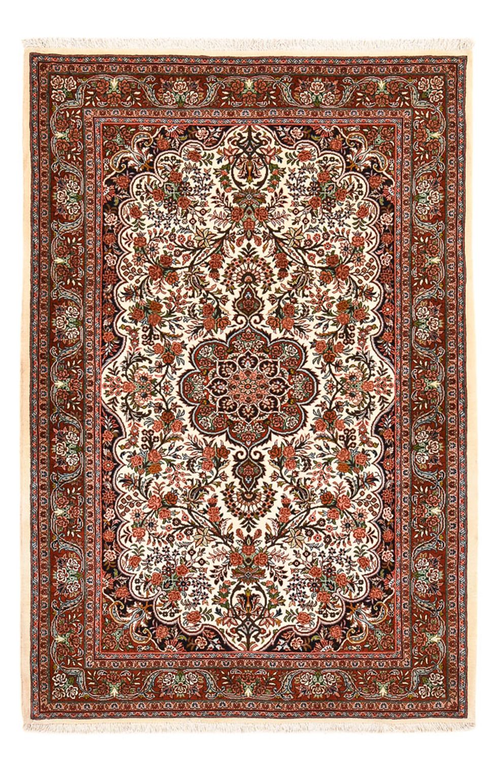 Alfombra persa - Bidjar - 208 x 137 cm - crema