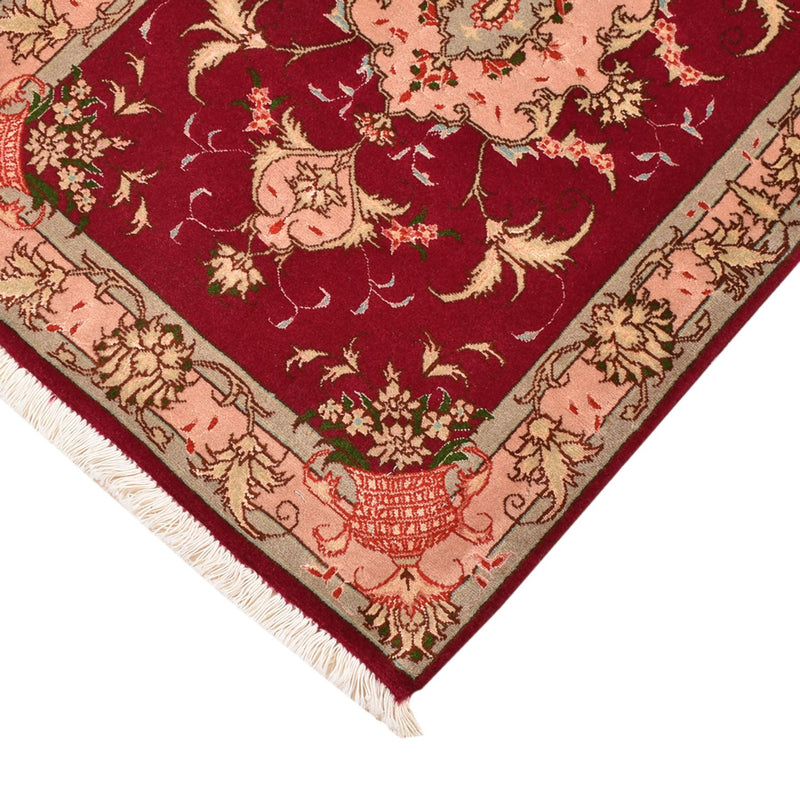 Alfombra Persa - Tabriz - Real - 90 x 60 cm - rojo
