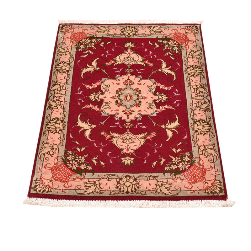 Alfombra Persa - Tabriz - Real - 90 x 60 cm - rojo