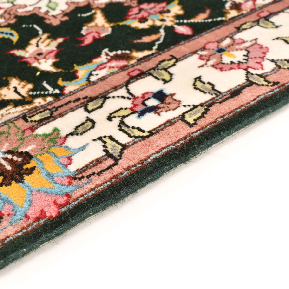 Alfombra Persa - Tabriz - Real - 90 x 60 cm - azul oscuro