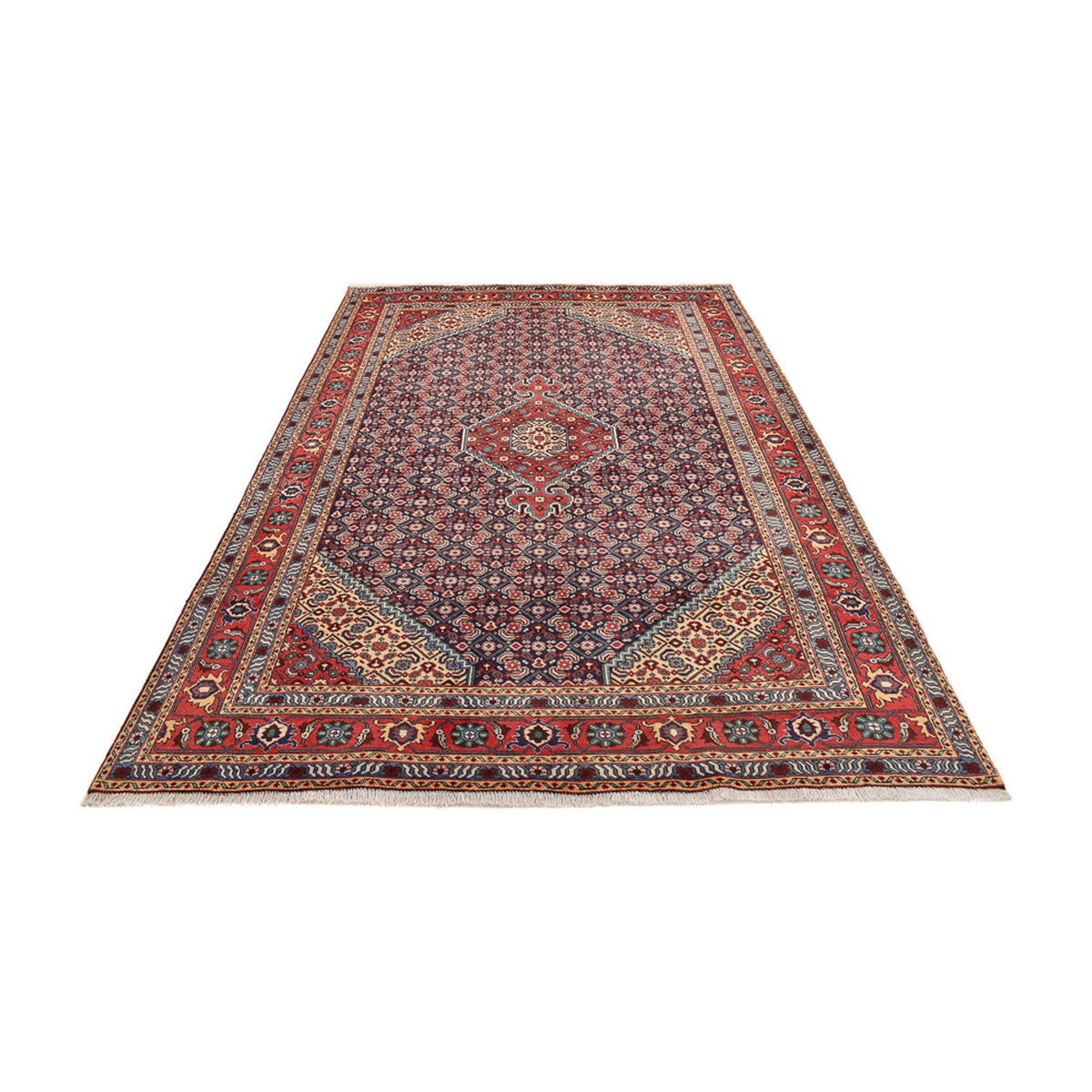 Alfombra persa - Nómada - 287 x 196 cm - rojo burdeos
