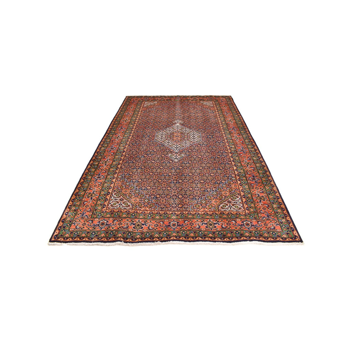 Alfombra persa - Nómada - 307 x 210 cm - beige oscuro