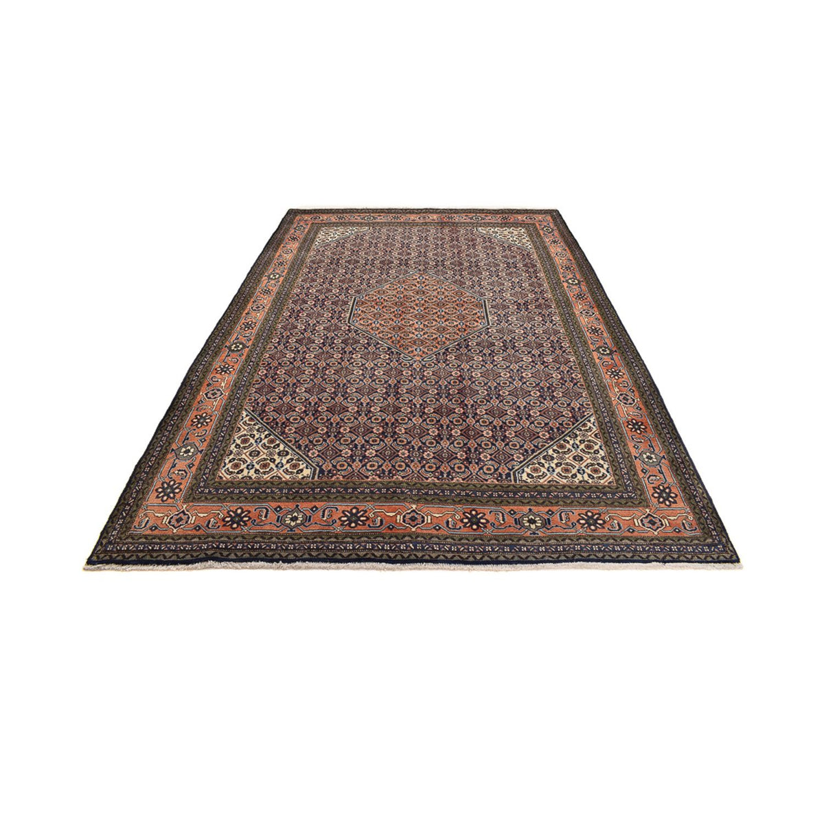 Alfombra persa - Nómada - 307 x 213 cm - beige oscuro