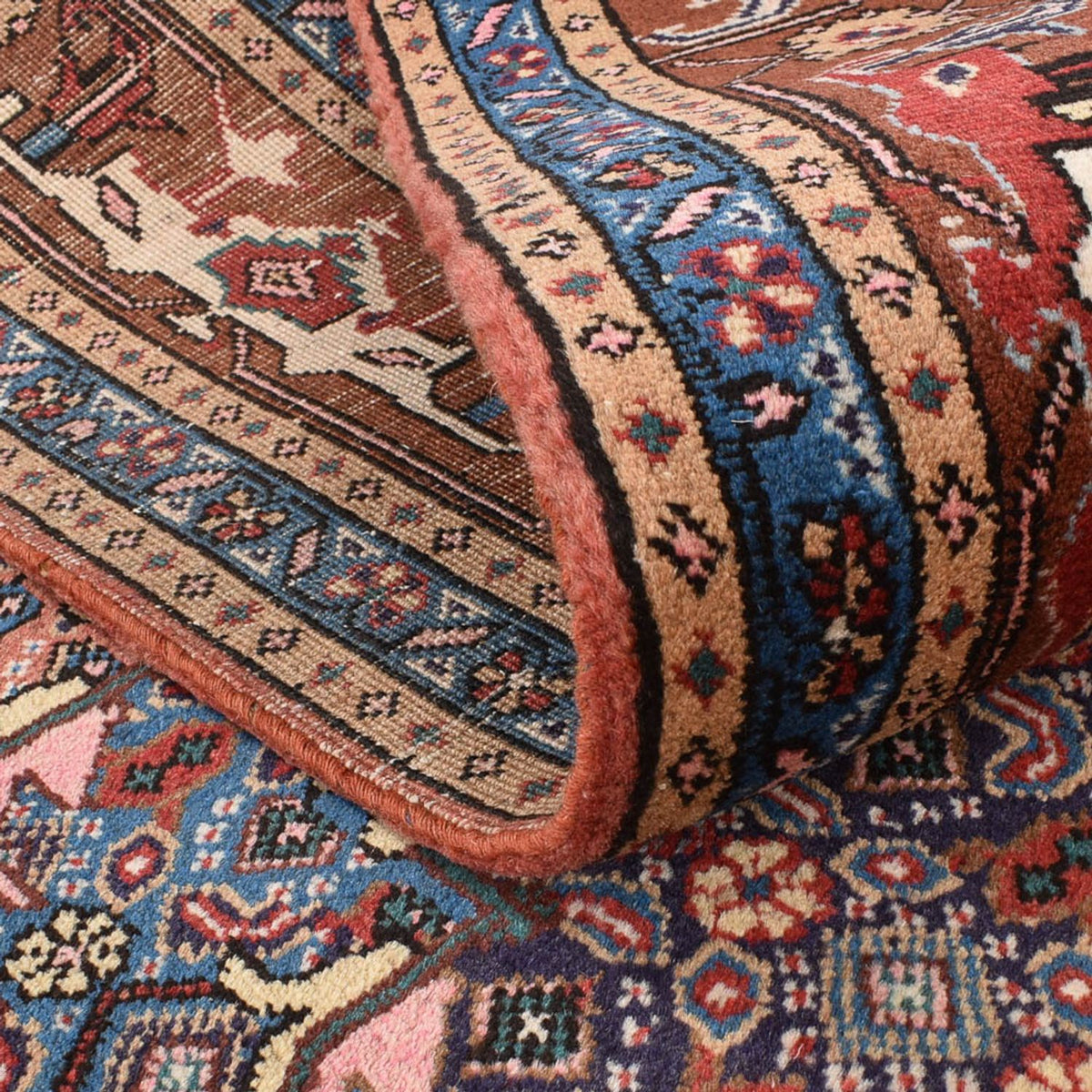 Alfombra persa - Nómada - 294 x 204 cm - azul marino