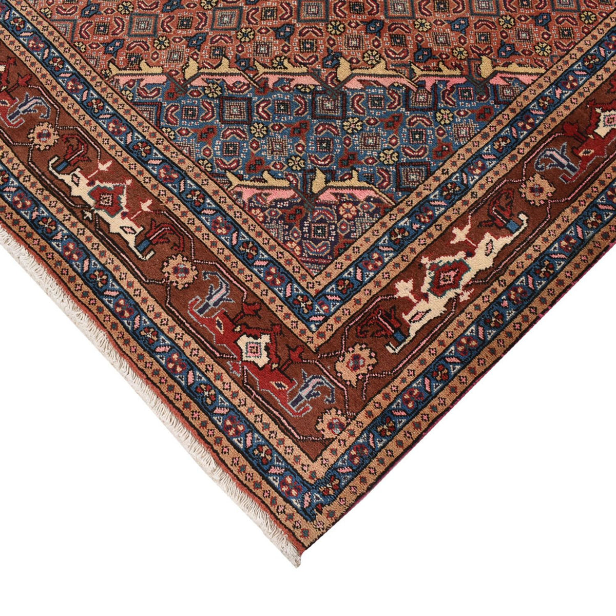 Alfombra persa - Nómada - 281 x 201 cm - rojo claro