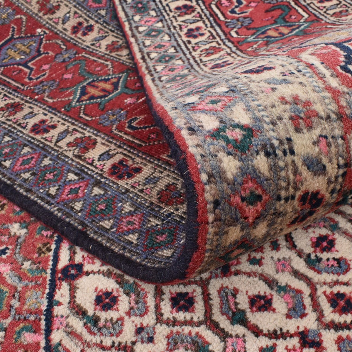 Alfombra persa - Nómada - 304 x 199 cm - rojo burdeos