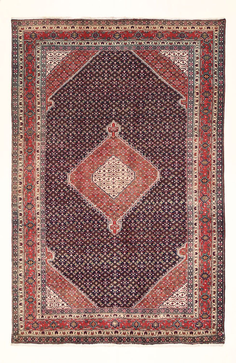 Alfombra persa - Tabriz - 303 x 200 cm - óxido