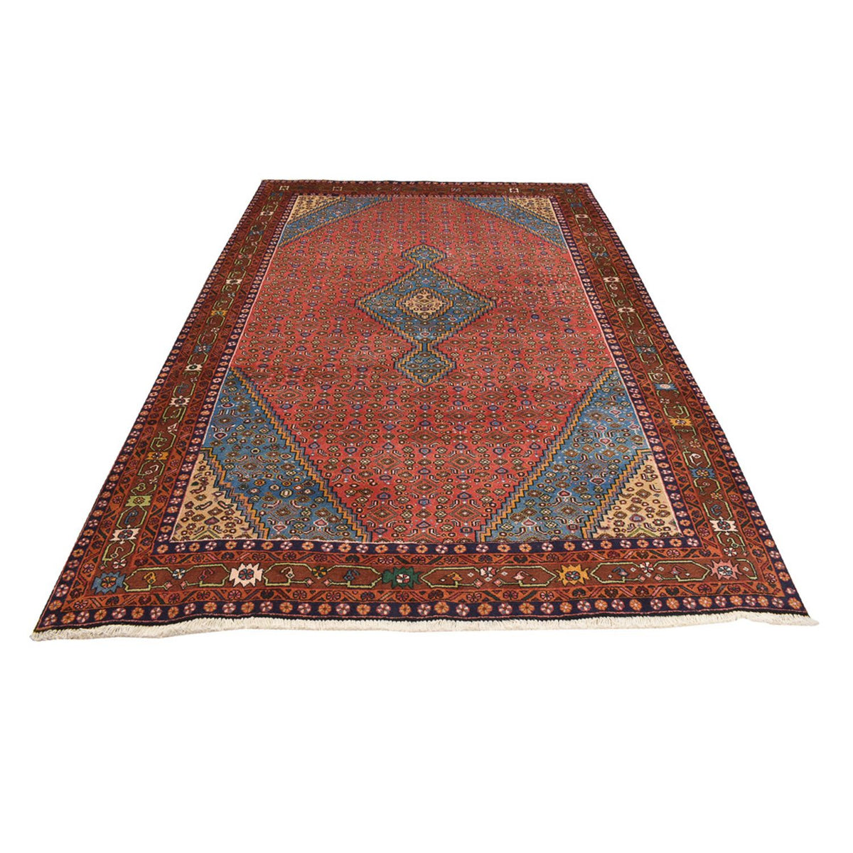Alfombra persa - Tabriz - 292 x 198 cm - rojo claro