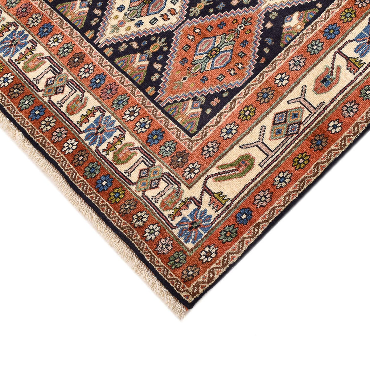 Alfombra persa - Nómada cuadrado  - 214 x 183 cm - multicolor