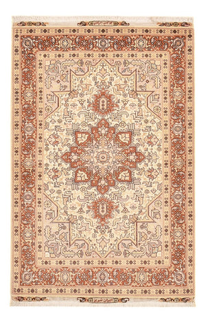 Alfombra Persa - Tabriz - Real - 153 x 100 cm - beige claro