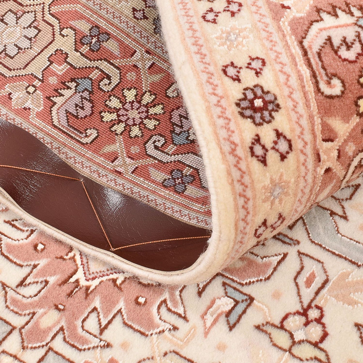 Alfombra Persa - Tabriz - Real - 153 x 100 cm - beige claro