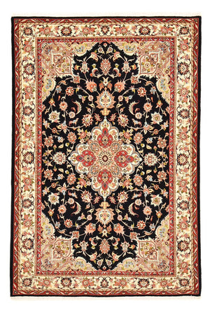 Alfombra Persa - Tabriz - Real - 203 x 142 cm - rojo oscuro
