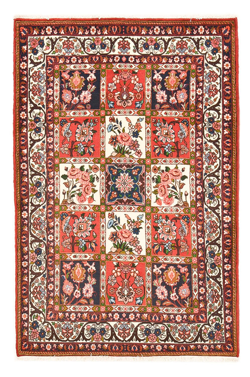 Alfombra persa - Nómada - 203 x 135 cm - multicolor
