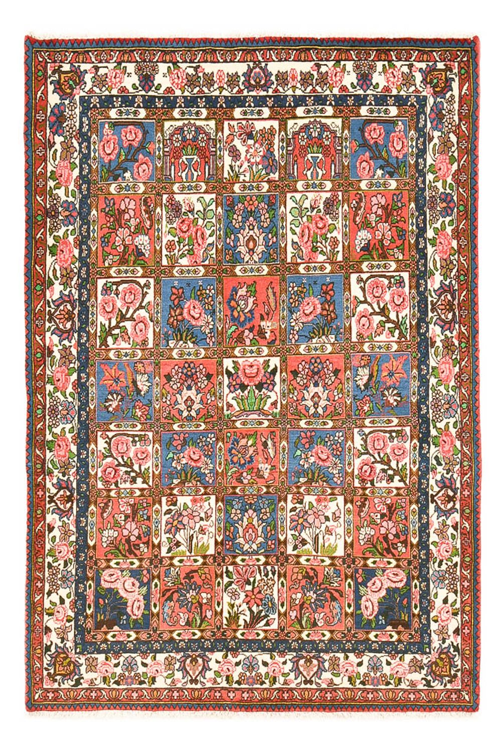 Alfombra persa - Nómada - 195 x 136 cm - multicolor