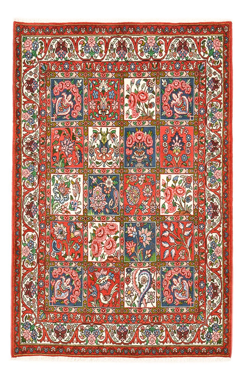 Alfombra persa - Nómada - 196 x 133 cm - multicolor