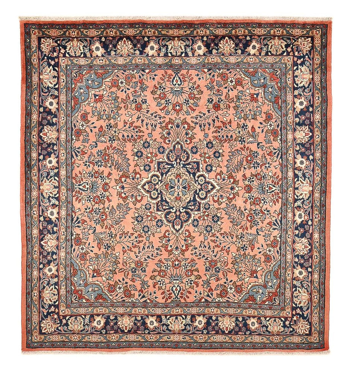 Alfombra persa - Nómada - 222 x 208 cm - rosa