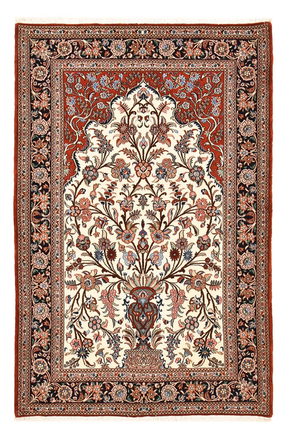 Alfombra persa - Ghom - 205 x 140 cm - multicolor